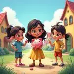 داستان کودکانه: مینا و دوستان فریبکار – درس هایی درباره اعتماد و شجاعت