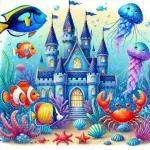 داستان کودکانه: مسئولیت پذیری موجودات دریایی در نگهبانی از قلعه آبی