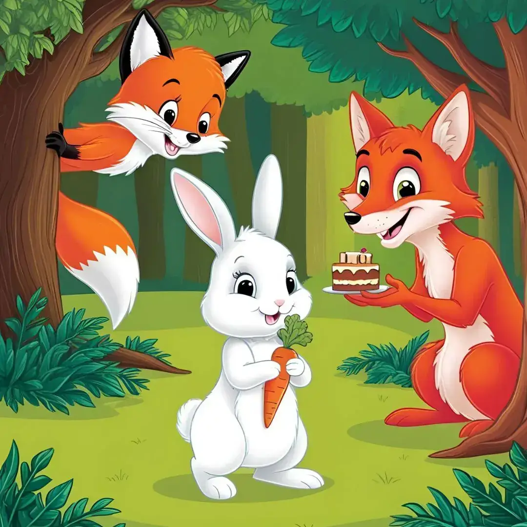 داستان داستان آموزندهٔ خرگوش و روباه: قصه ای دربارهٔ اعتماد نکردن به غریبه ها برای کودکان