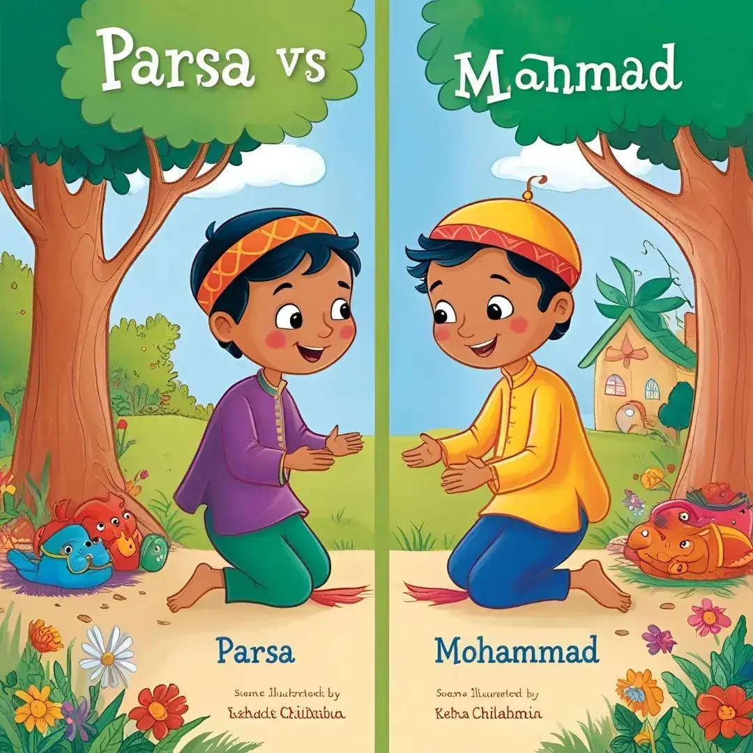 داستان داستان کودکانه آموزنده: راز سلامتی و موفقیت پارسا و محمد در ورزش و زندگی | قصه برادران و اهمیت تغذیه سالم