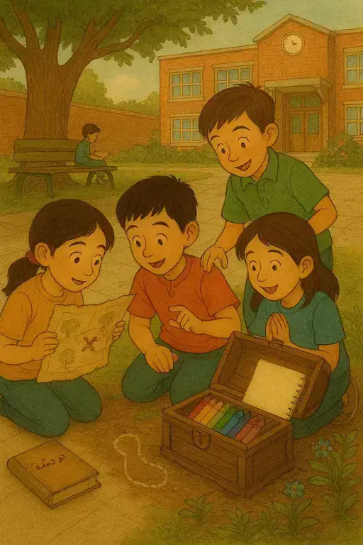 داستان نقشه ی گنج در حیاط مدرسه