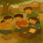 نقشه ی گنج در حیاط مدرسه