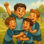 دوستی و موفقیت در تیم فوتبال