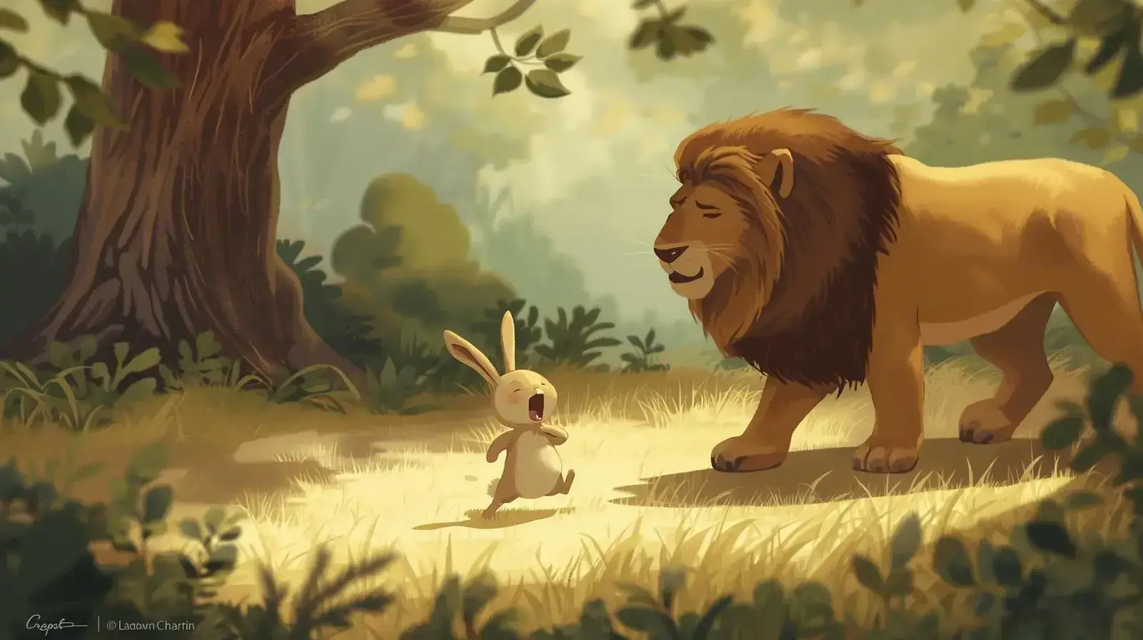 داستان خرگوشی که می خواست مثل شیر باشد