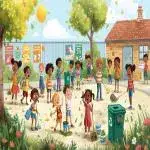 مدرسه ی تمیز و شاد آرزوها