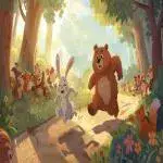 مسابقه خرگوش و خرس: داستان آموزنده درباره اهمیت خواب شب برای کودکان