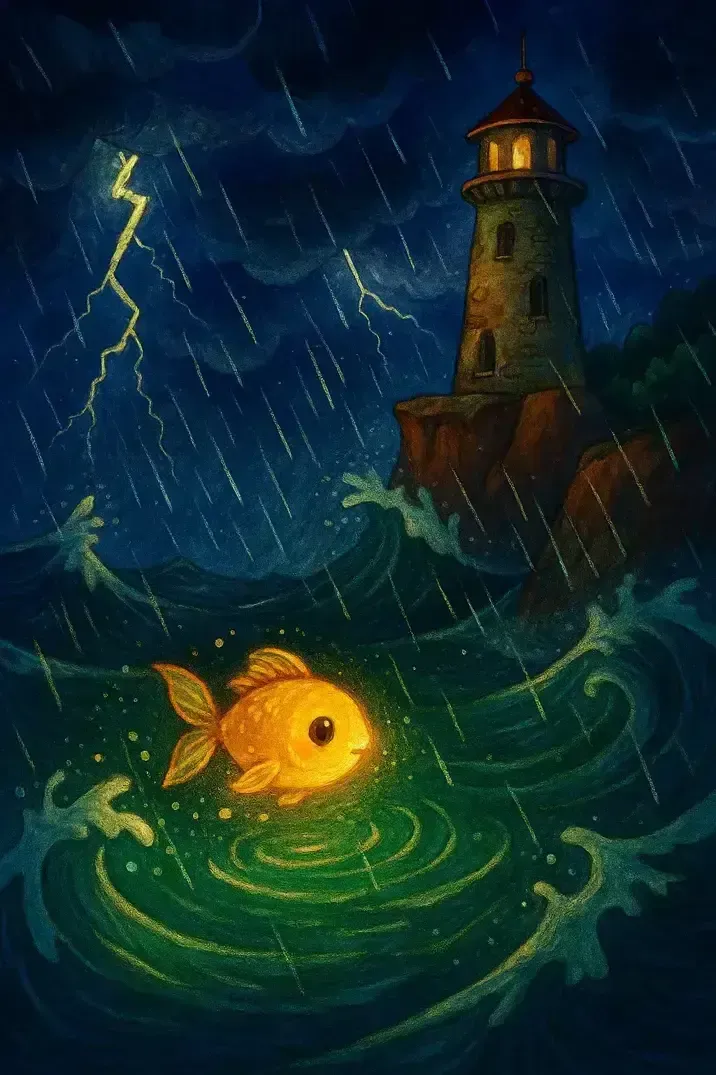 داستان راز فانوس دریایی و ماهی درخشان