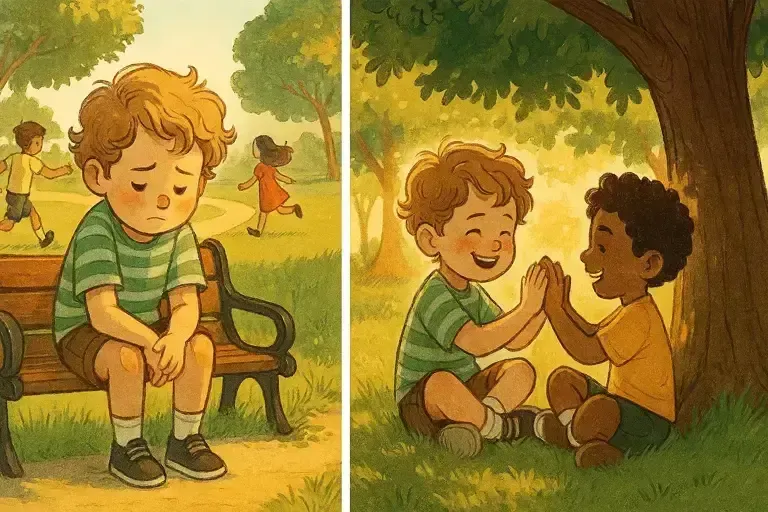 داستان داستان کودکانه دوستی واقعی و دوری از دوستان منفعت طلب