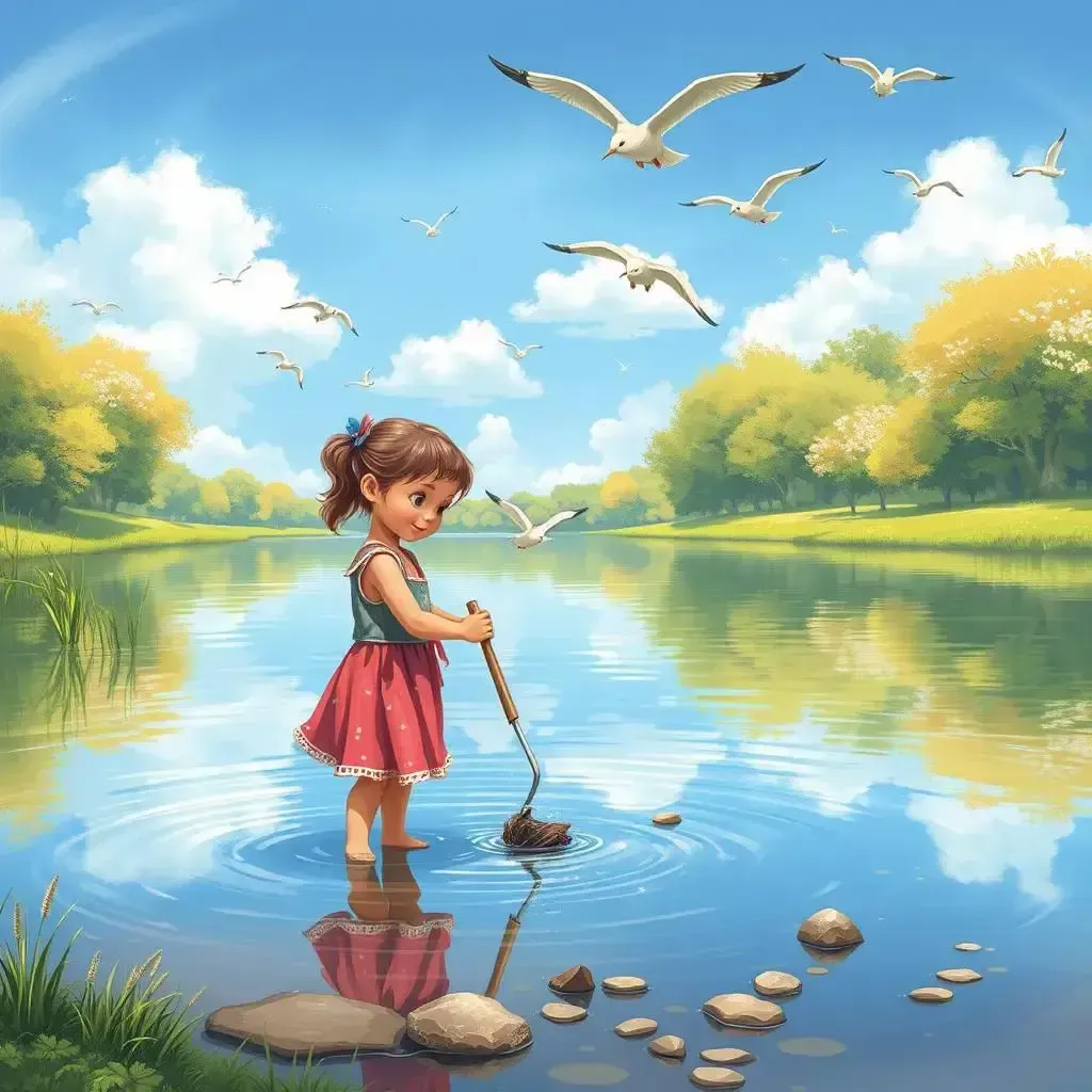 داستان دریاچه ی مهربان و پرندگان کوچک