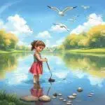 دریاچه ی مهربان و پرندگان کوچک