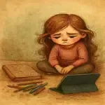 دختری که تبلت او را از رویاهایش دور کرد