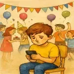 پسرکی که در دنیای بازی های موبایلی گم شد