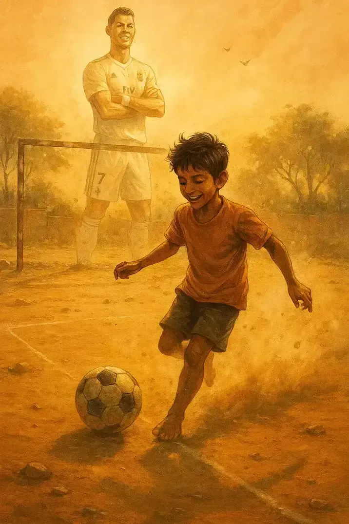 داستان ماجرای فوتبالی آرمان و رویای دیدن رونالدو