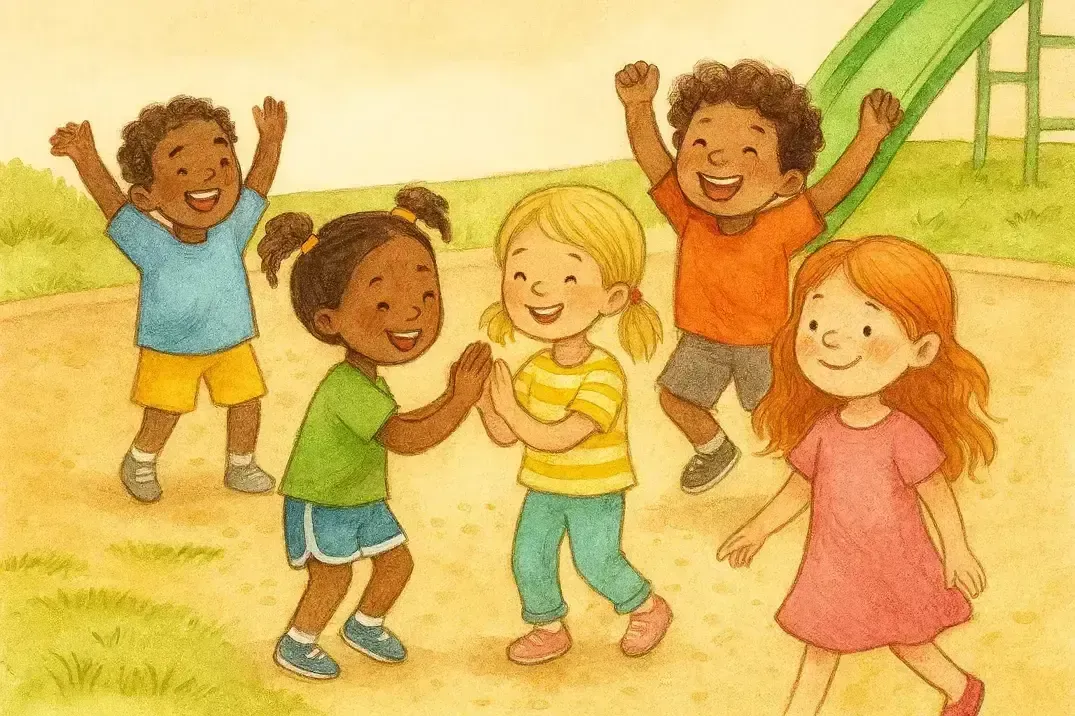 داستان داستان کودکانه درباره پیدا کردن دوست در مدرسه با بازی های گروهی
