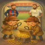 ماجرای کارآگاهان کوچک و طلای بارسلونا و رئال مادرید