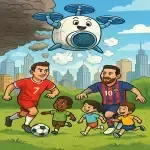 بچه های خلاق و دستگاه پرنده تمیزکننده هوا