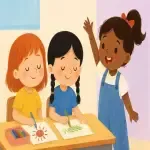 داستان کودکانه درباره پیدا کردن دوست در مدرسه با گفتگوی صادقانه