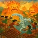 غول های آتشین و نقشه مخفی بچه های روستا