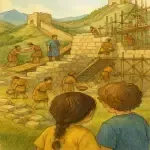 داستان کودکانه طولانی درباره ساخت دیوار چین و درس تلاش و پشتکار