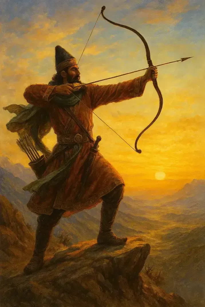 داستان داستان آرش کمانگیر و تیر رهایی