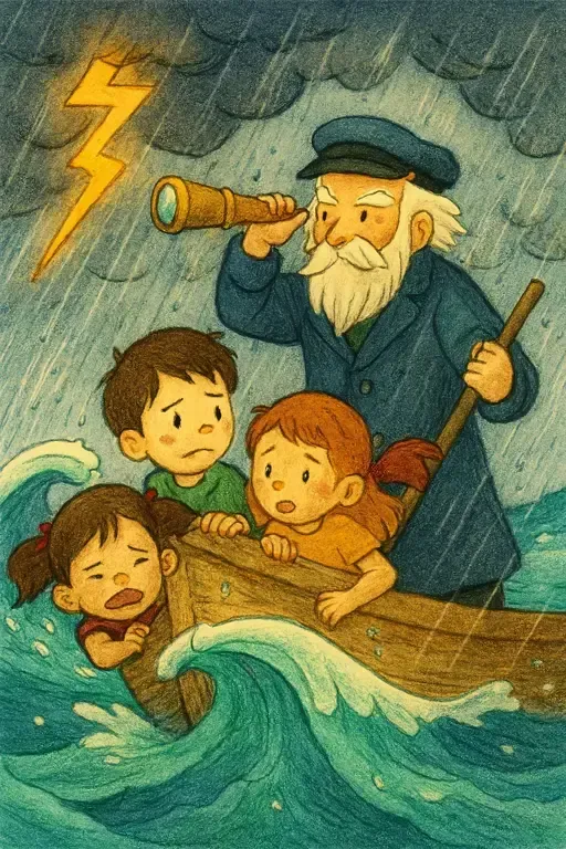 داستان داستان کودکانه جزیره گمشده و تجربه ناخدای سالخورده