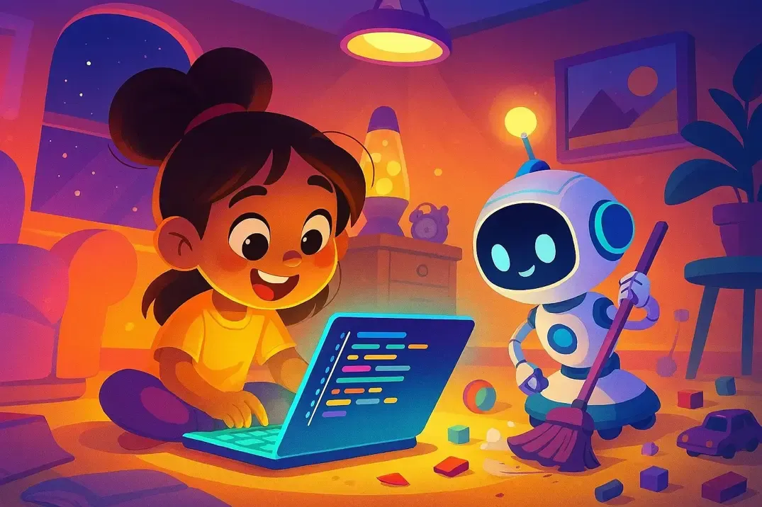 داستان کد جادویی مهتاب و ربات کوچولو