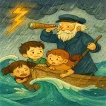 داستان کودکانه جزیره گمشده و تجربه ناخدای سالخورده