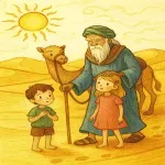 داستان کودکانه سفر در کویر و تجربه پیرمرد آب دان