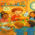 داستان کودکانه خلاقیت آرش و کارگاه وسایل بازیافتی