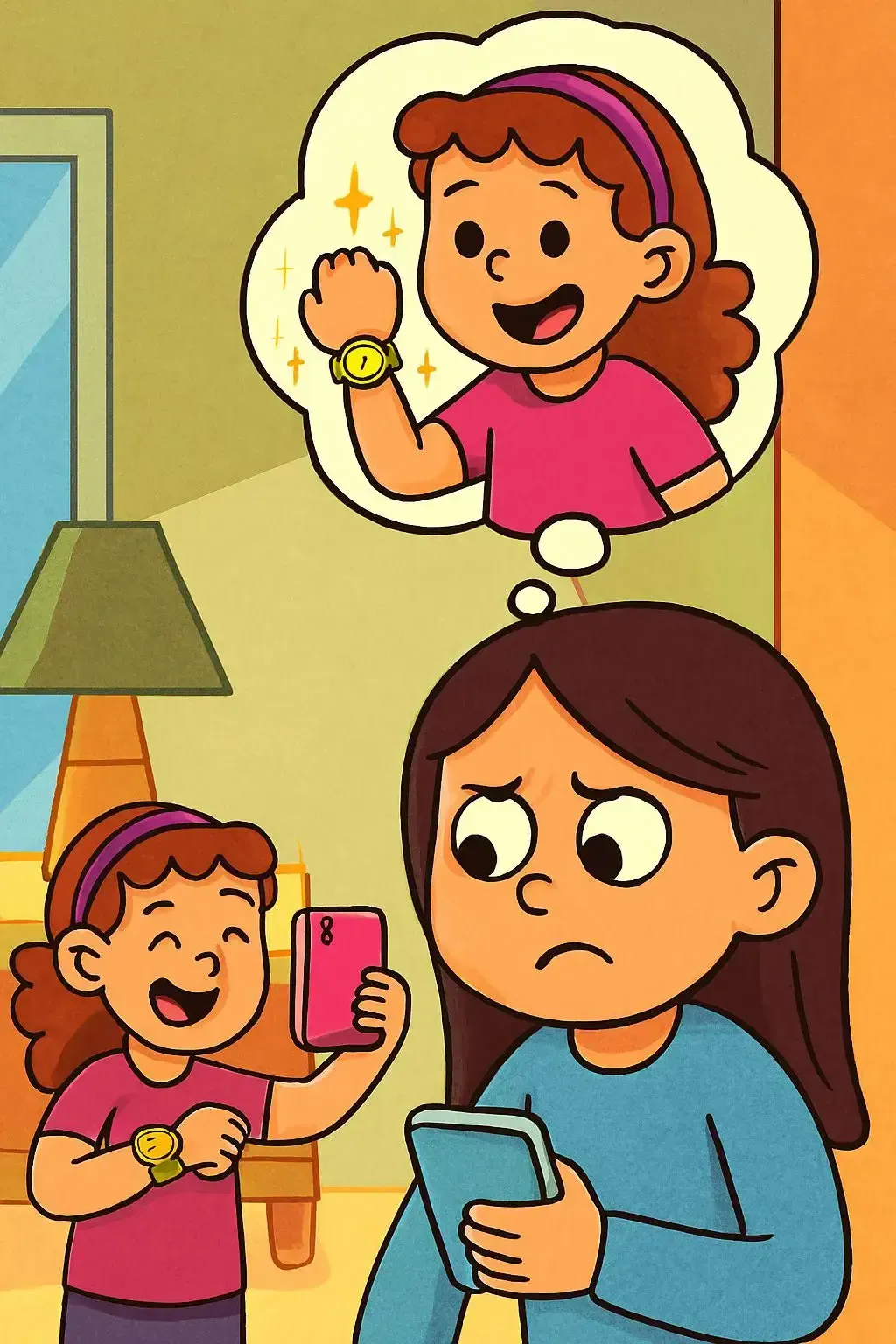 داستان دخترک و ساعت طلایی جعلی