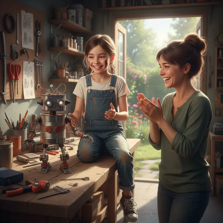 داستان کارگاه اختراعات سارا و قوطی های کنسرو