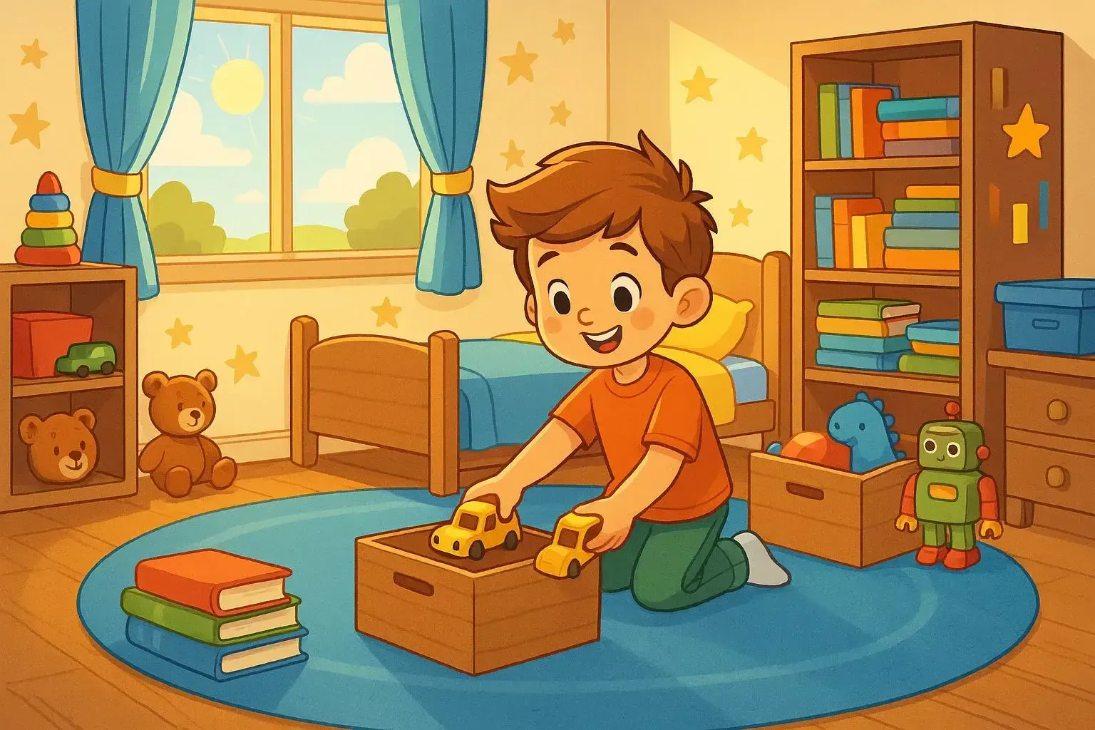 داستان داستان کودکانه درباره نظم و وظیفه شناسی: تیمور و مسابقه ی تمیزی