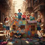 خانه ی رنگین کمانی لیلا و دوستانش