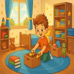 داستان کودکانه درباره نظم و وظیفه شناسی: تیمور و مسابقه ی تمیزی