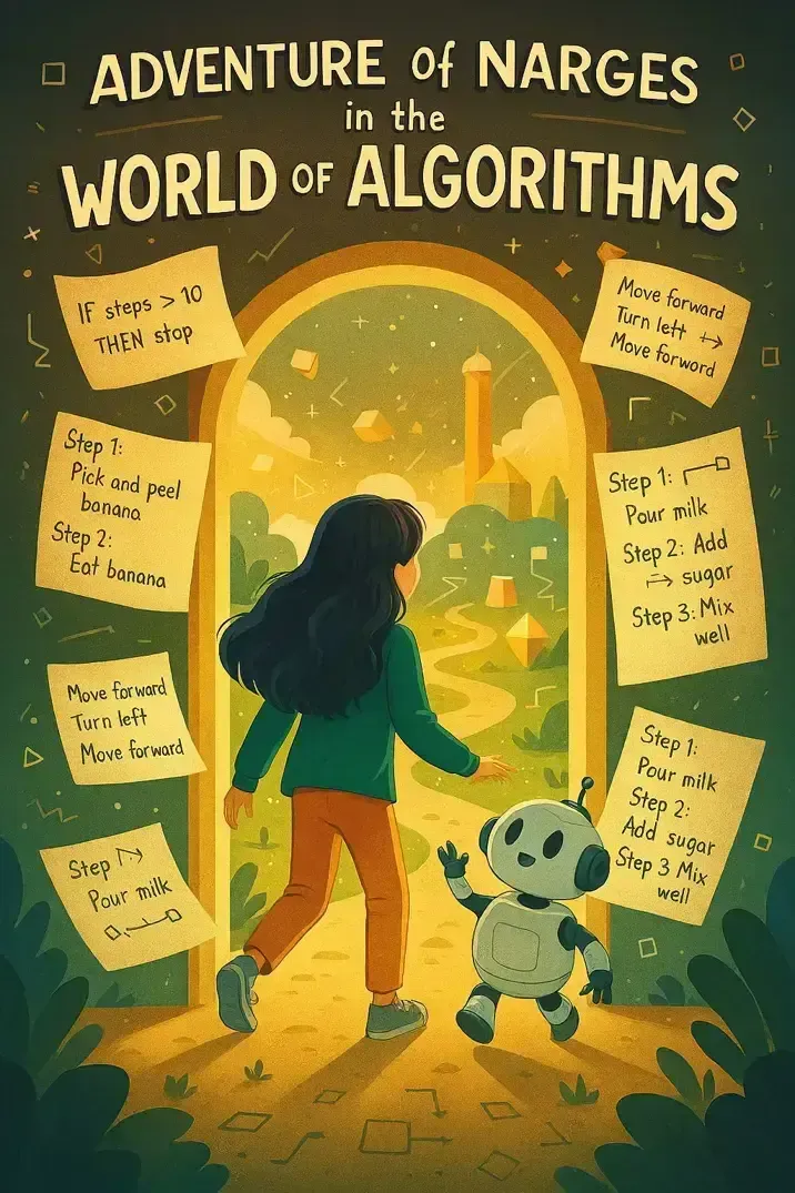 داستان ماجراجویی نرگس در دنیای الگوریتم ها