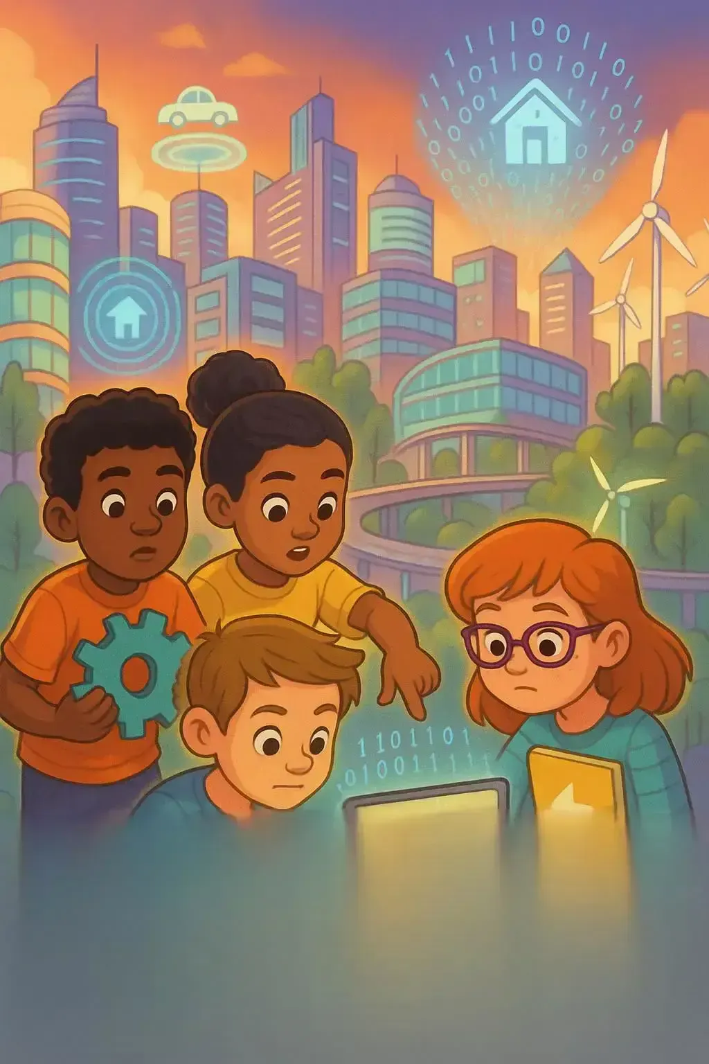 داستان شهر هوشمند و کودکان برنامه نویس