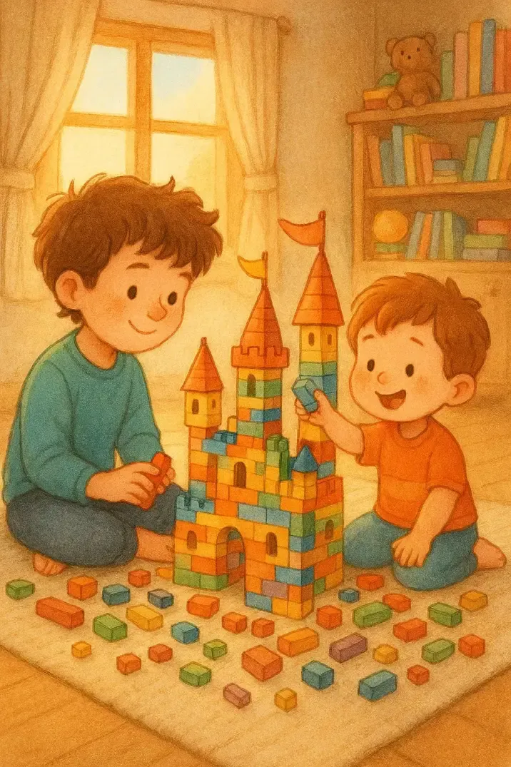 داستان داستان کودکانه درباره برادر کوچکتر بازیگوش: مازیار و قلعه ی گمشده ی لگوها