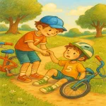 داستان کودکانه درباره برادر بزرگتر و مسئولیت: امیر و مسابقه دوچرخه سواری