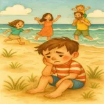 پسر کوچکی که در سفر شمال دندان درد گرفت