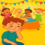 پسری که از مسواک زدن فرار می کرد و جشن تولدش را از دست داد