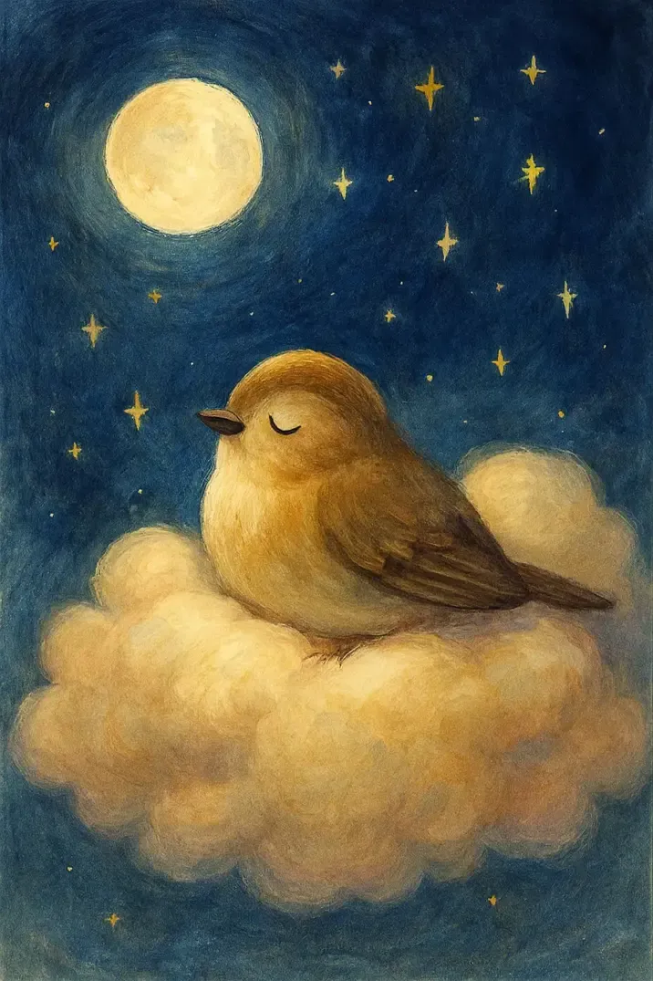 داستان سفر خواب آلود پرنده کوچولو به سرزمین ابرها