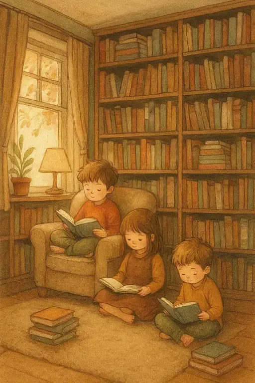 داستان کتابخانه مخفی بچه ها