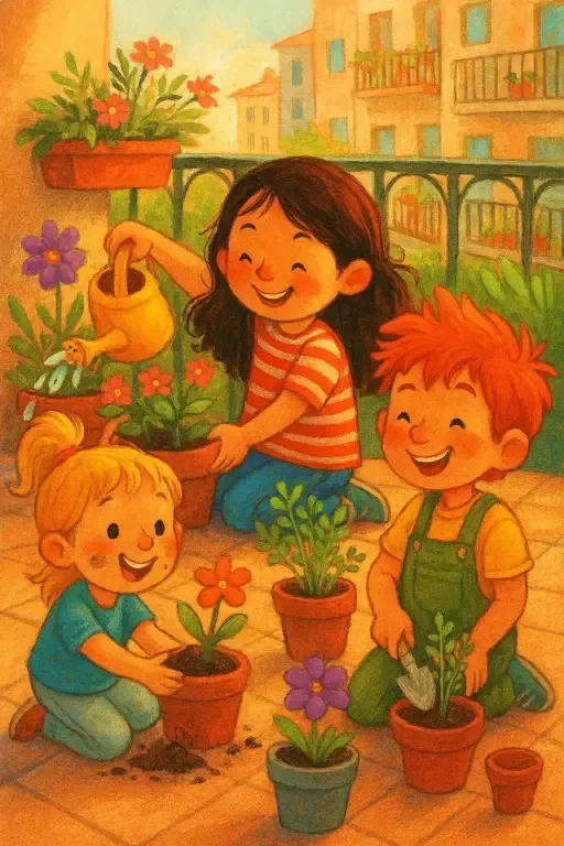 داستان باغچه کوچک روی بالکن