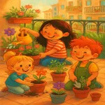 باغچه کوچک روی بالکن