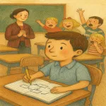 داستان کودکانه گوش دادن فعال در کلاس پر سر و صدا