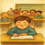 داستان کودکانه تمرکز در کلاس با وجود بچه های شلوغ