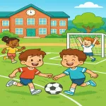 دوستی در تیم فوتبال مدرسه