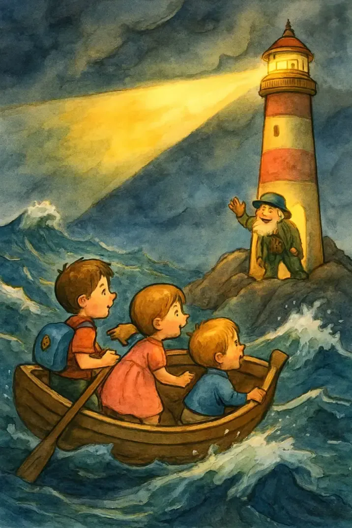 داستان داستان کودکانه فانوس دریایی و تجربه نگهبان پیر