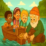 داستان کودکانه قایق شکسته و تجربه ماهیگیر پیر