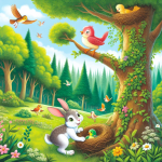 دوستی عجیب: ماجرای پرنده و خرگوش